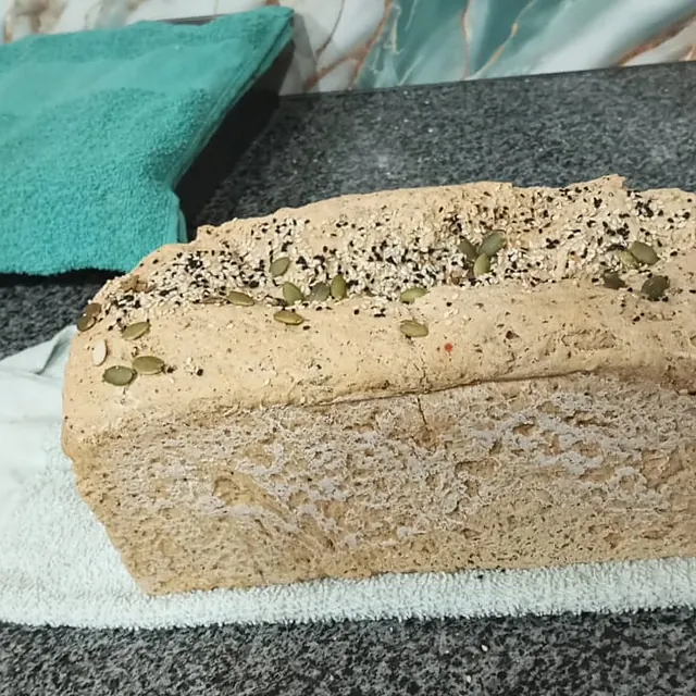 A multi-seed loaf of bread